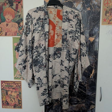 Yukata-Jacke blau