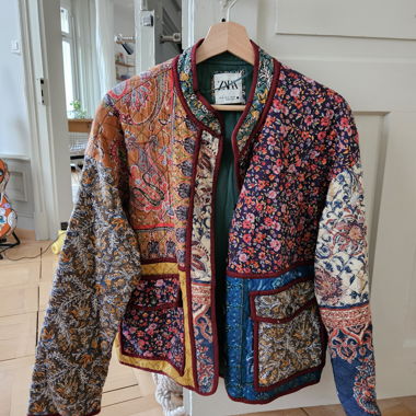 Zara patchwork quilted jacket sz. S