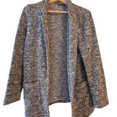Blazer in maglia strutturata - blazer giacca con effetto chiné