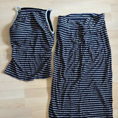 OGL striped tank top and skirt set