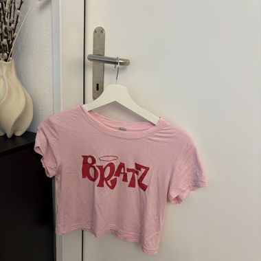 T-shirt court rose