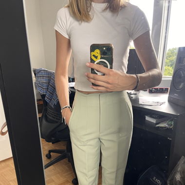 Pantaloni Eleganti da Completo a Vita Alta