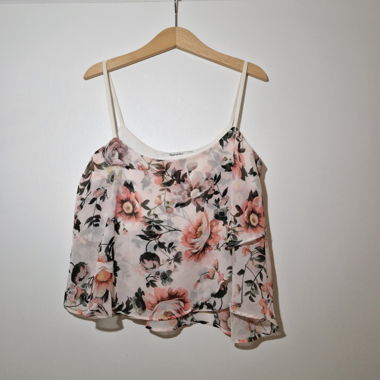 Floral Bershka spaghetti top