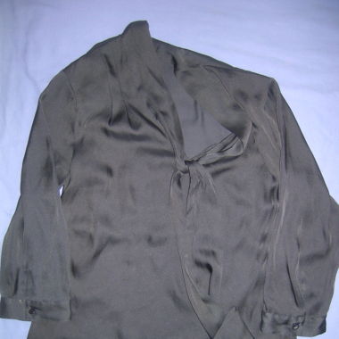 schwarze Satinbluse, BANANA REPUBLIC