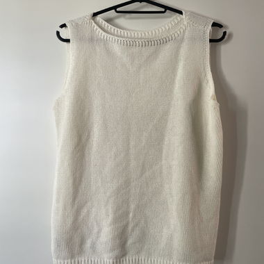 Debardeur en maille ecru