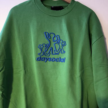 Felpa verde ASOS DESIGN daysocial