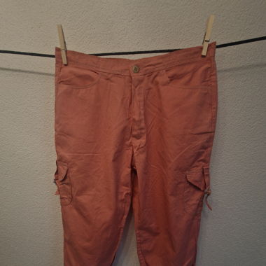 3/4 Cargohose Pink