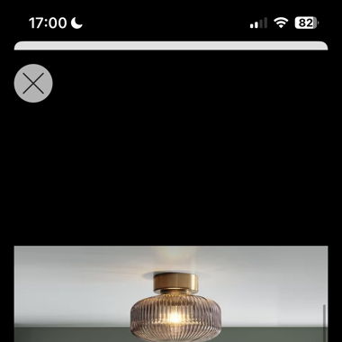 Design Deckenlampe Glas Messing Vintage Retro