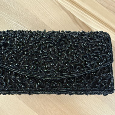 Black Evening Bag with Chain