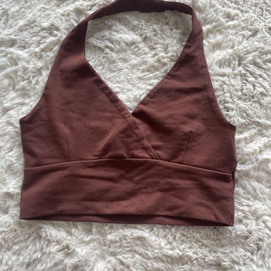 Brown Crop Top