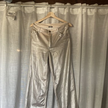 pantalon argenté