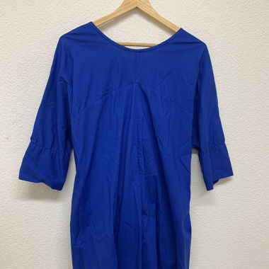 Indigoblaues Oversize-Kleid