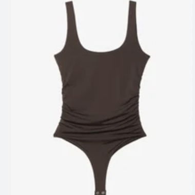 Top in maglia marrone S