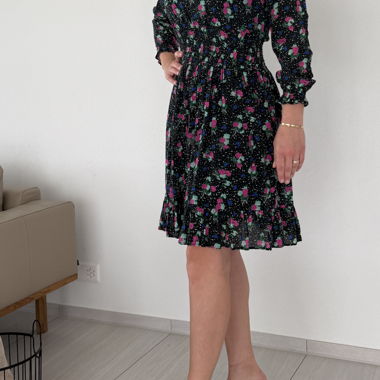 Floral Pleated Dress
