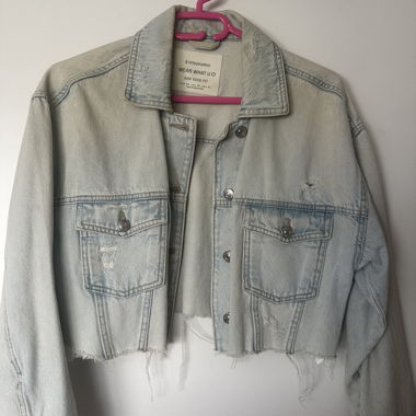 Giubbotto corto di jeans Stradivarius XS
