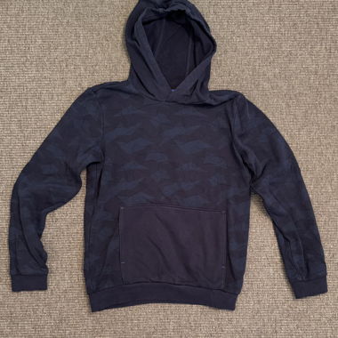 Dark Hoodie with Pattern