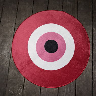 Tappeto Occhio Rosa (Simbolo Greco) - RUGZER