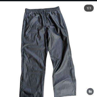 Black New Look Faux Leather Trousers
