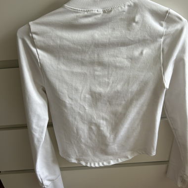 Giacca zip TEVEO bianca