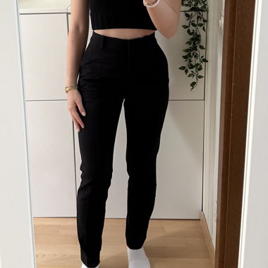 Schwarze Anzugshose