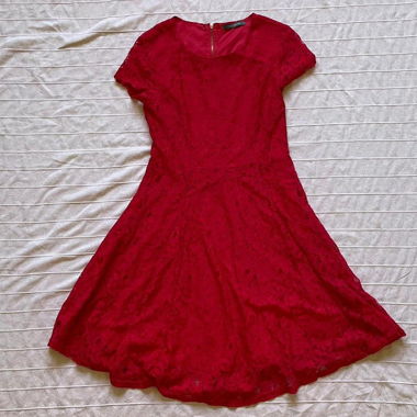 Suzy shier red dress