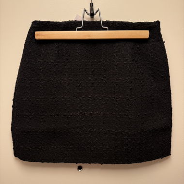 Mini-jupe texturée noire EUR 36