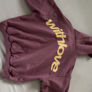 Bordeaux Hoodie with Print
