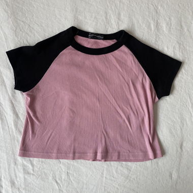 T-shirt Bébé Rose & Noir Brandy
