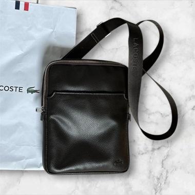 Borsa a tracolla Lacoste nera