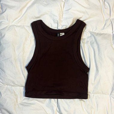 Braunes Cropped-Top von H&M Divided