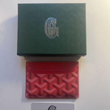 Étui à cartes de luxe rouge