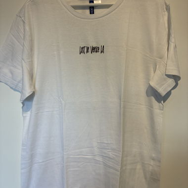 T-shirt con stampa sul retro