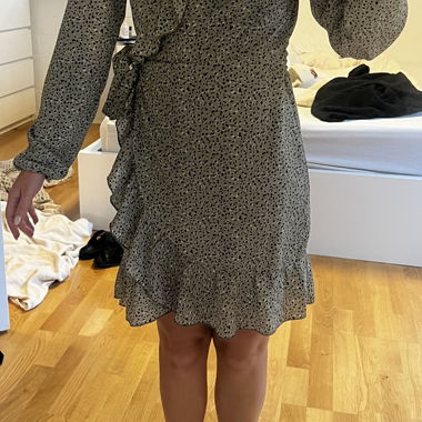 Patterned Wrap Dress