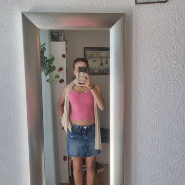 Jupe en jean bleue