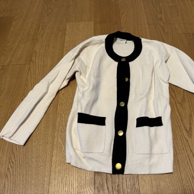 Trickjacke schwarz/weiss