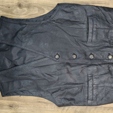 Black Leather Vest