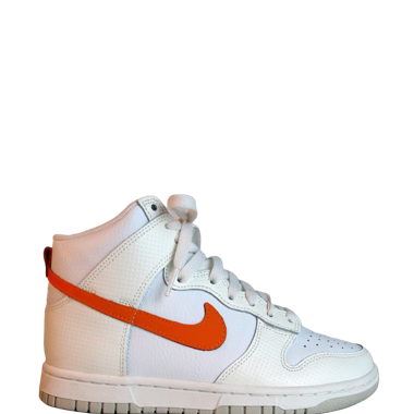 Nike Dunk High - White Magma Orange