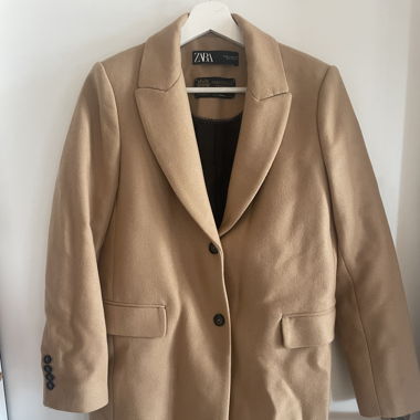 Mantel in Beige von Zara - Grösse M