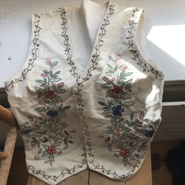 Gilet vintage ricamato