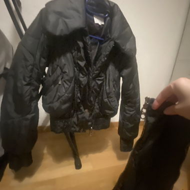 Black CELINE Puffer Jacket