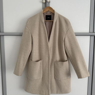 Cappotto Bouclé beige ZARA S/36