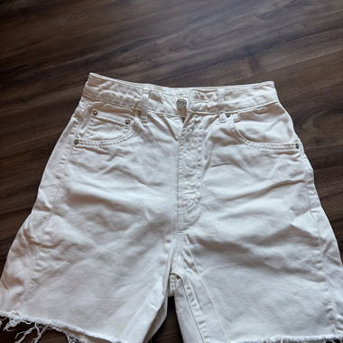 Jeans Shorts White 
