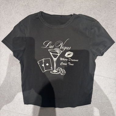 T-Shirt Las Vegas dunkelgrau
