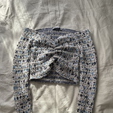 Top chiffon à motif fleur 