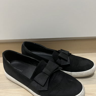 Ballerinas mit Schleife Schwarz