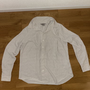 Blouse à manches longues à motif en blanc