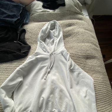 Weisser H&M Hoodie