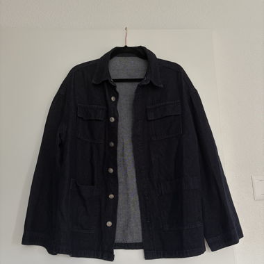 Dunkelblaues Denim-Set Jacke & Hose