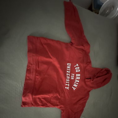 Roter Hoodie