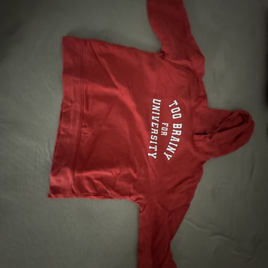 Roter Hoodie